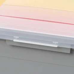 IRIS USA, Plastic Storage Bins/File Boxes, Legal/Letter Size 18" L x 14.18 W x 10.87 H Gray Set of 3