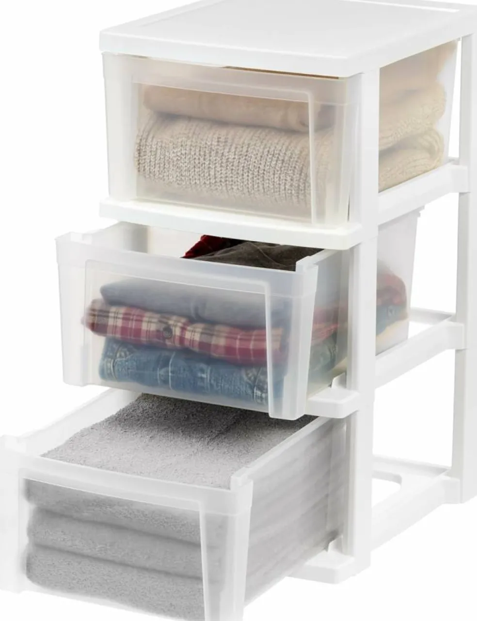 IRIS USA Plastic Storage Drawers Container Organizer for Clothes