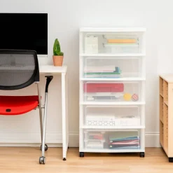 IRIS USA Plastic Storage Drawers Container Organizer for Clothes