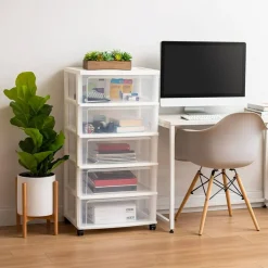 IRIS USA Plastic Storage Drawers Container Organizer for Clothes
