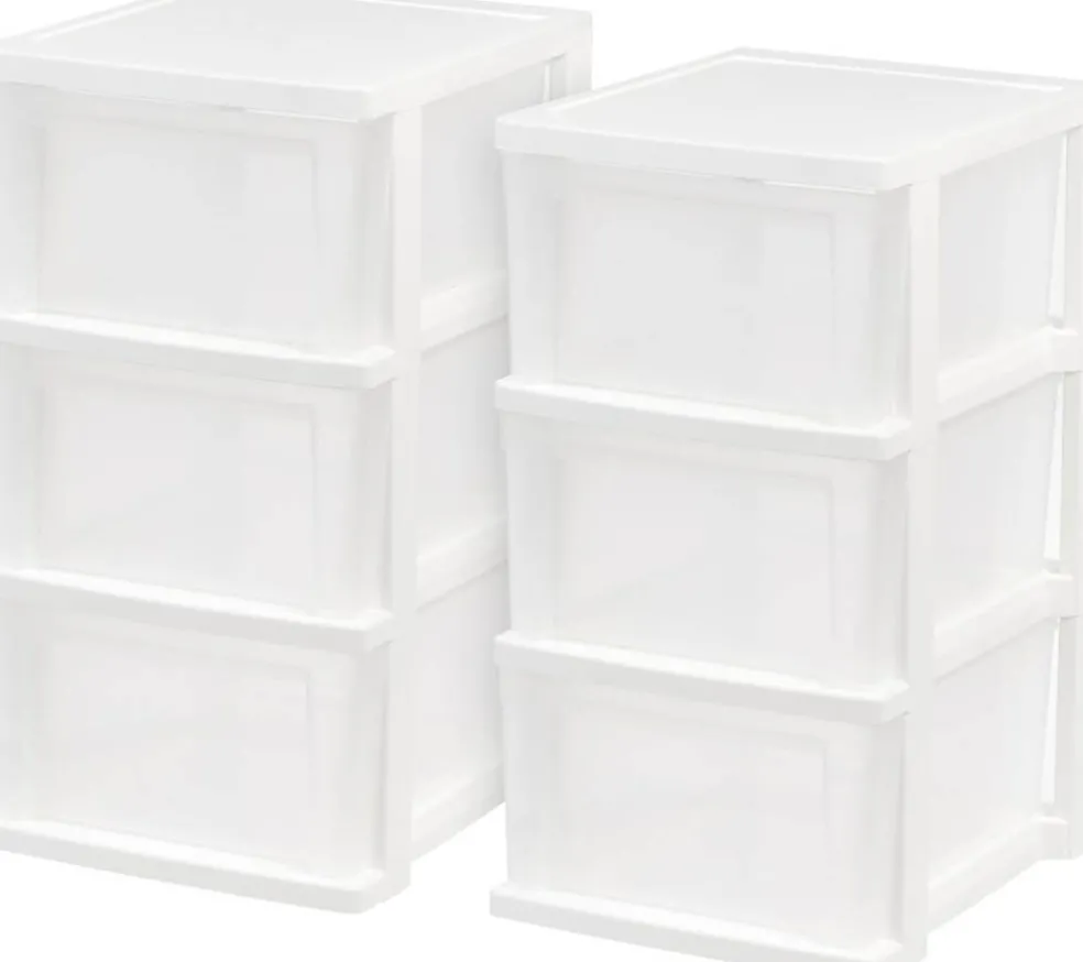 IRIS USA Plastic Storage Drawers Container Organizer for Clothes