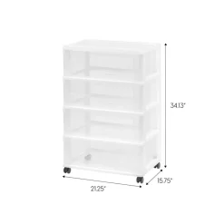 IRIS USA Plastic Storage Drawers Container Organizer for Clothes