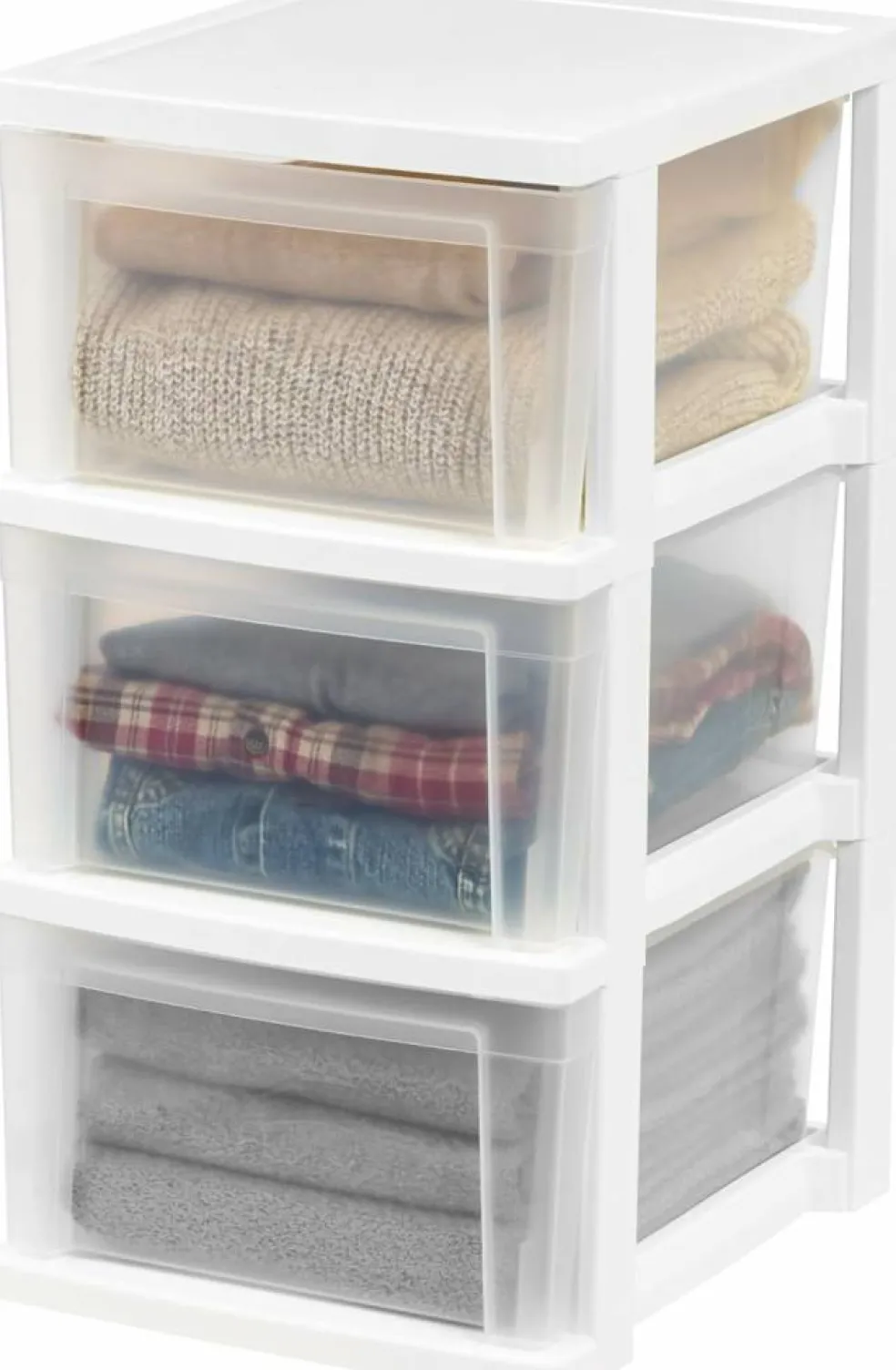 IRIS USA Plastic Storage Drawers Container Organizer for Clothes