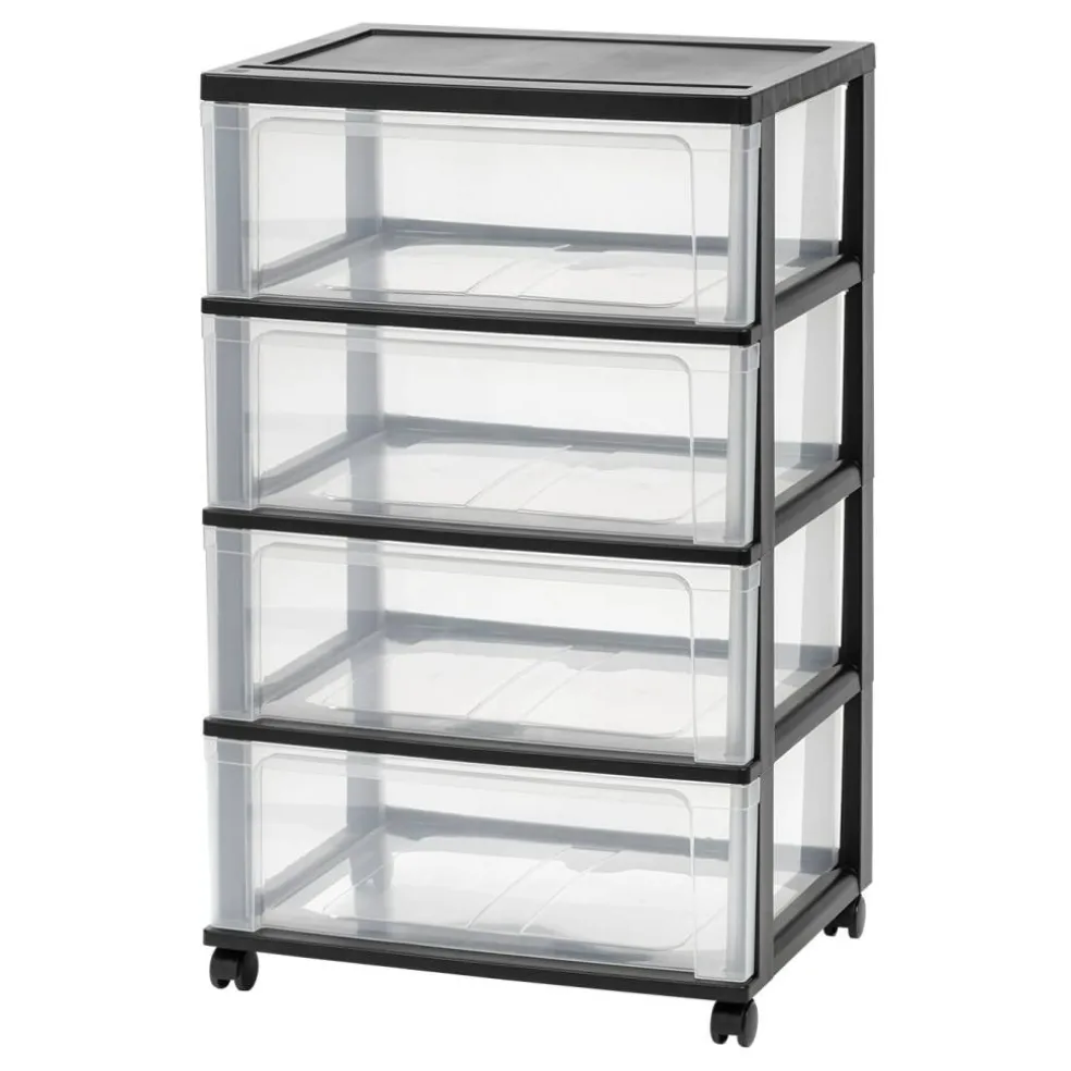 IRIS USA Plastic Storage Drawers Container Organizer for Clothes