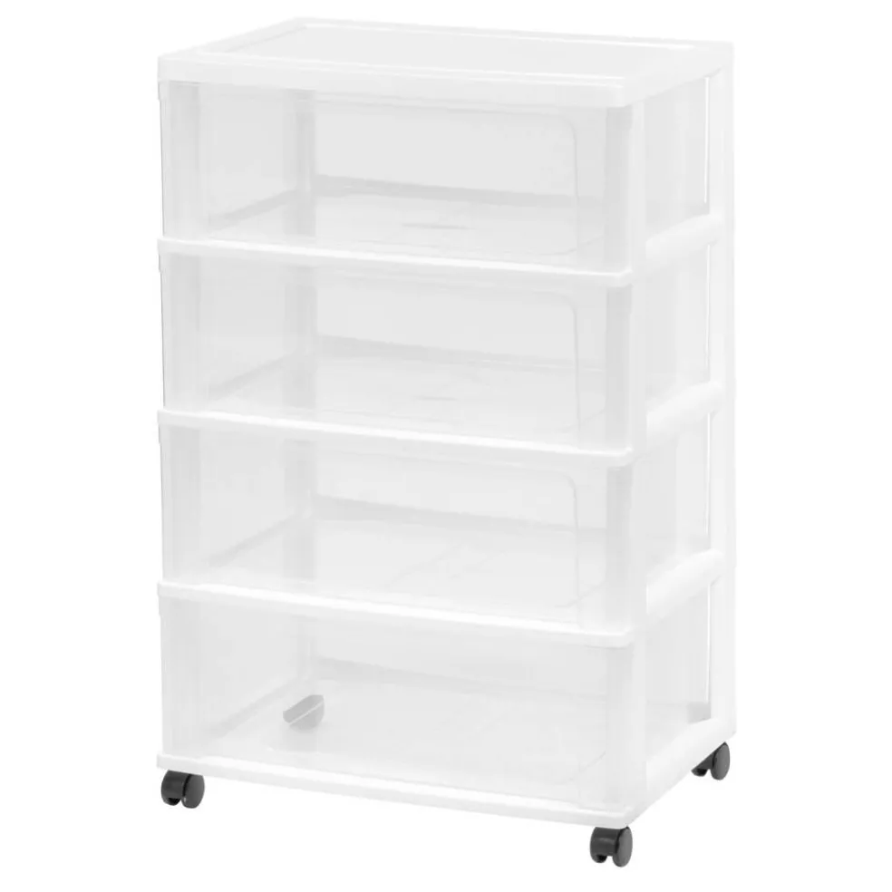 IRIS USA Plastic Storage Drawers Container Organizer for Clothes