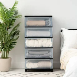 IRIS USA Plastic Storage Drawers Container Organizer for Clothes