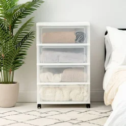 IRIS USA Plastic Storage Drawers Container Organizer for Clothes