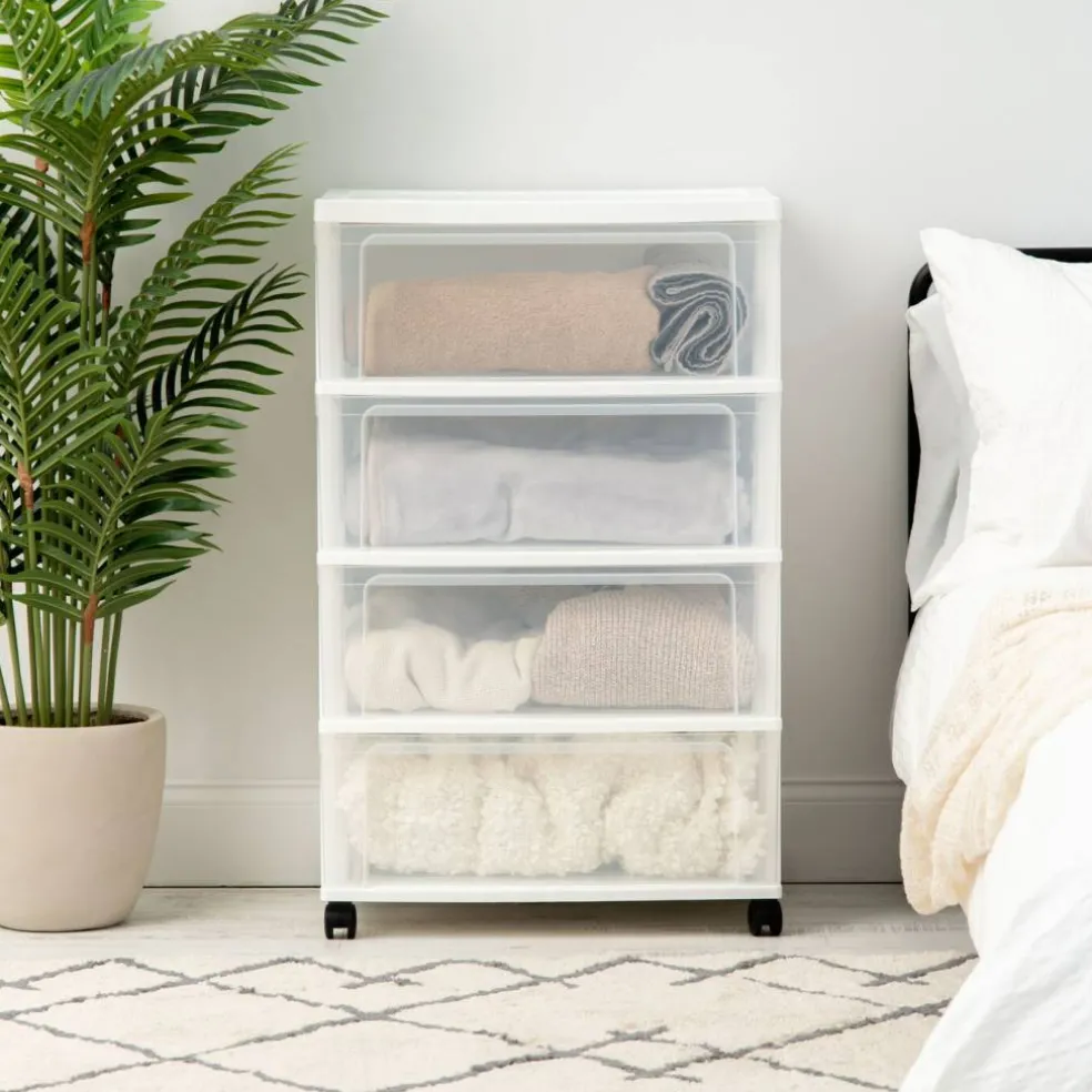 IRIS USA Plastic Storage Drawers Container Organizer for Clothes