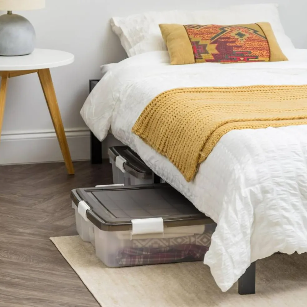 IRIS USA Plastic Under Bed Storage Containers