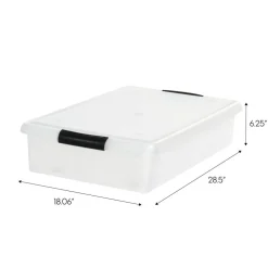 IRIS USA Plastic Under Bed Storage Containers