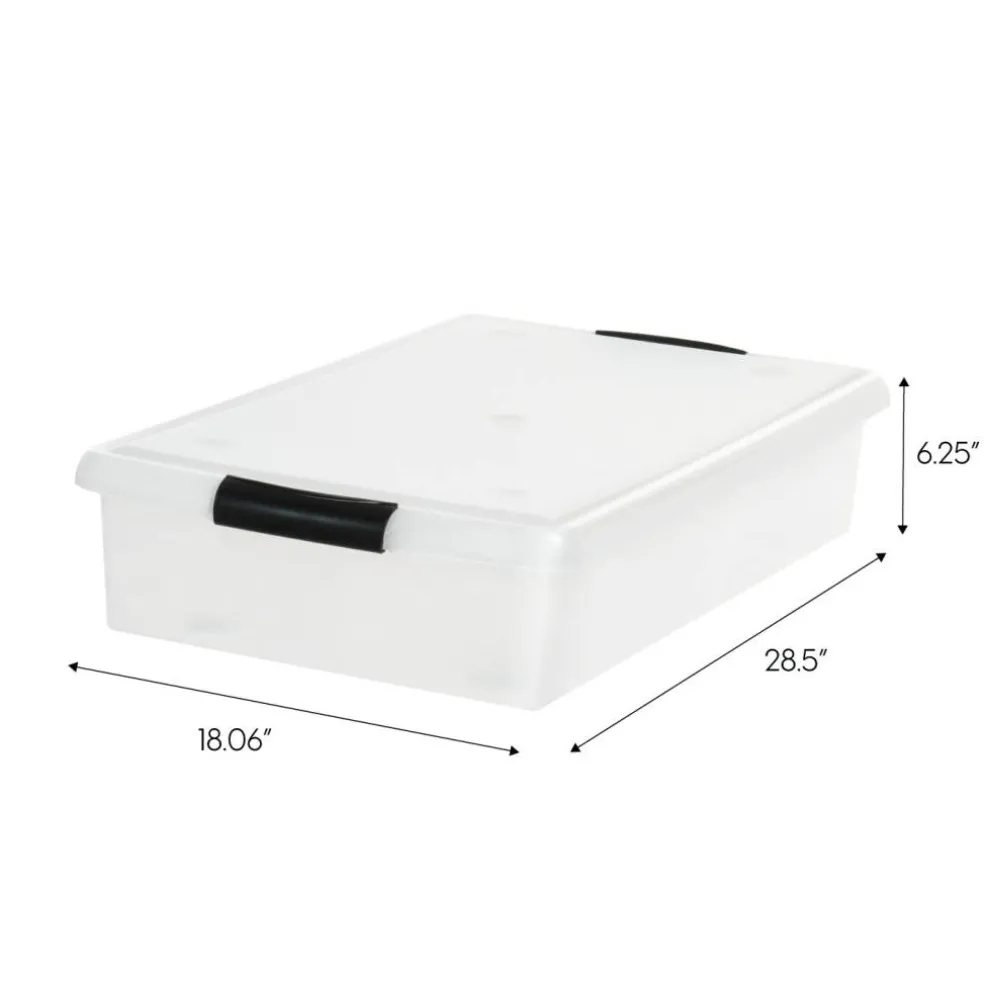 IRIS USA Plastic Under Bed Storage Containers