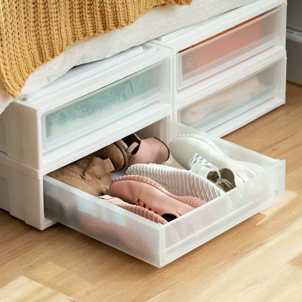 IRIS USA Plastic Under Bed Storage Containers