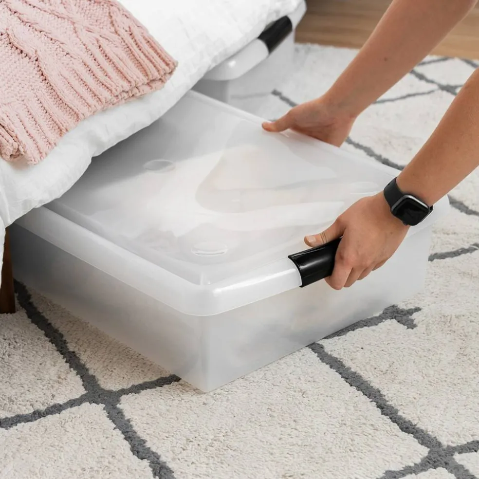 IRIS USA Plastic Under Bed Storage Containers
