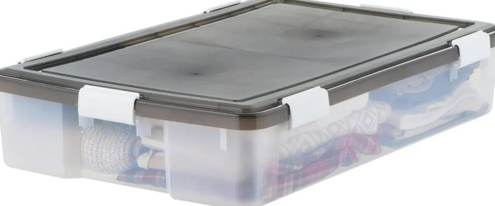IRIS USA Plastic Under Bed Storage Containers