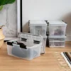 IRIS USA 19qt WEATHERPRO Airtight Plastic Storage Bin with Lid and Seal and Secure Latching Buckles