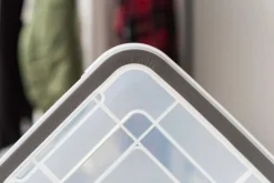 IRIS USA 6.5/19/36qt WEATHERPRO Airtight Plastic Storage Bins with Lids and Seal and Secure Latching Buckles
