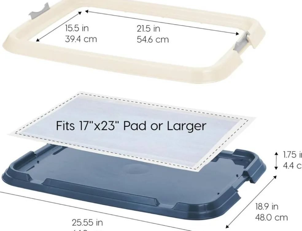 IRIS USA Square Pet Training Pad Holder