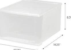 IRIS USA Stackable Plastic Storage Chest