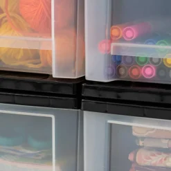IRIS USA Stackable Plastic Storage Chest