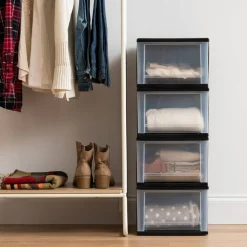 IRIS USA Stackable Plastic Storage Chest