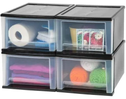 IRIS USA Stackable Plastic Storage Chest