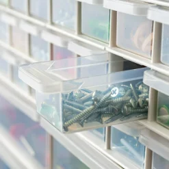 IRIS USA Stackable Storage Cabinet for Hardware Crafts, Small Parts Organizer Drawer, Compartment