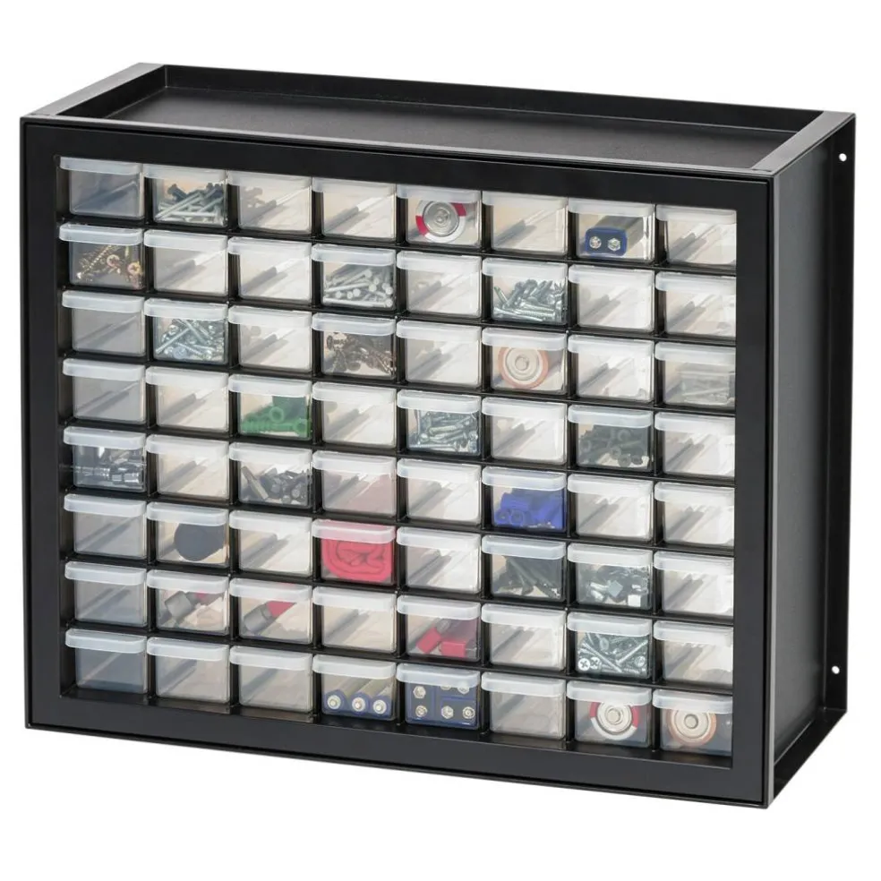 IRIS USA Stackable Storage Cabinet for Hardware Crafts, Small Parts Organizer Drawer, Compartment
