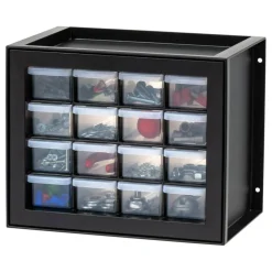 IRIS USA Stackable Storage Cabinet for Hardware Crafts, Small Parts Organizer Drawer, Compartment