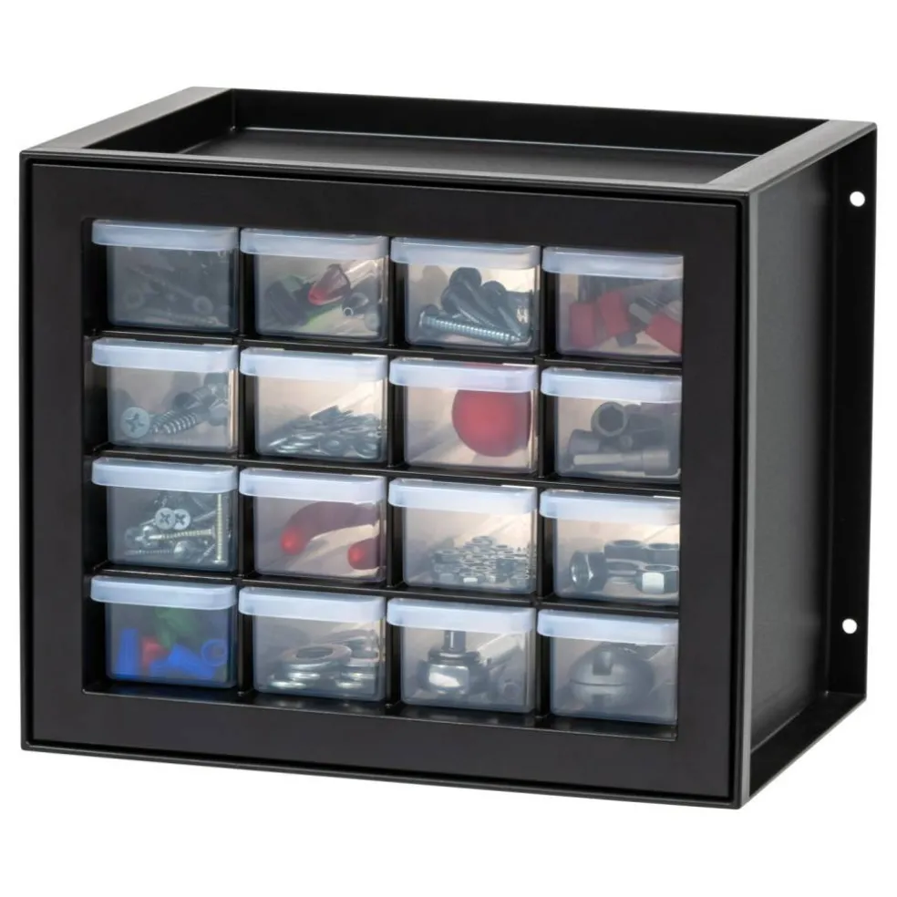 IRIS USA Stackable Storage Cabinet for Hardware Crafts, Small Parts Organizer Drawer, Compartment