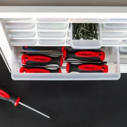 IRIS USA Stackable Storage Cabinet for Hardware Crafts, Small Parts Organizer Drawer, Compartment