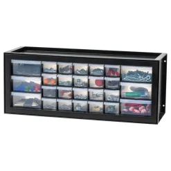 IRIS USA Stackable Storage Cabinet for Hardware Crafts, Small Parts Organizer Drawer, Compartment