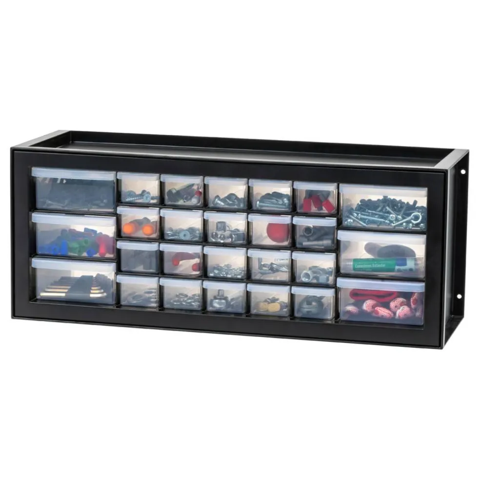 IRIS USA Stackable Storage Cabinet for Hardware Crafts, Small Parts Organizer Drawer, Compartment