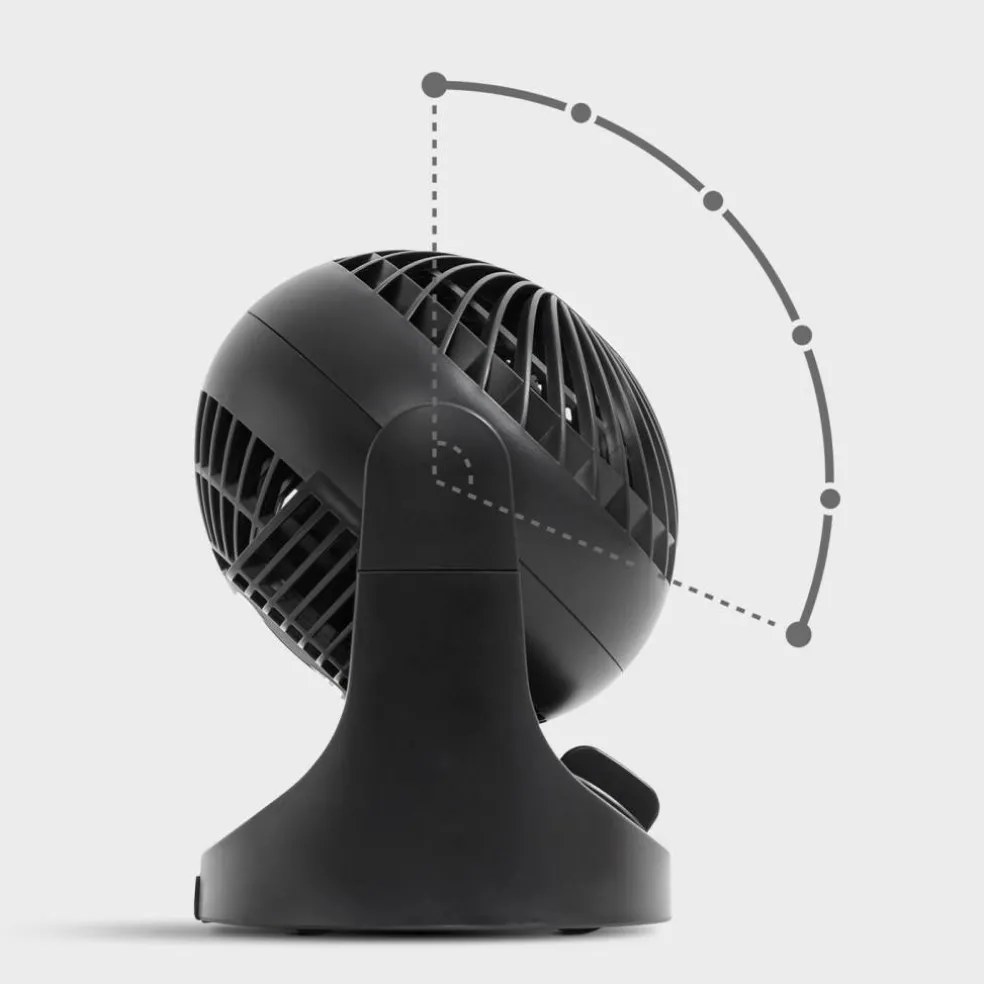 IRIS USA WOOZOO Fan, 3 Speed, 6 angles, 65° Adjustable Tilt