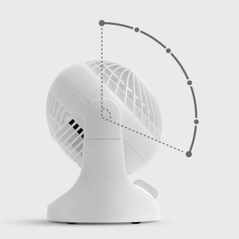 IRIS USA WOOZOO Fan, 3 Speed, 6 angles, 65° Adjustable Tilt