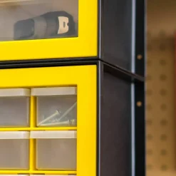 IRIS® Yellow & Black 44-Drawer Parts Cabinet