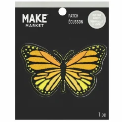 Iron-On & Adhesive Butterfly Embroidered Patch by Make Market®
