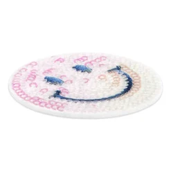 Iron-On & Adhesive Lavender Sequin Smiley Patch by Make Market®