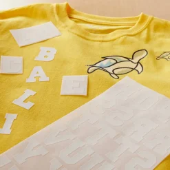Iron-On White Flocked Athletic Letters by Make Market®