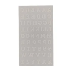 Iron-On White Flocked Cooper Letters by Make Market®