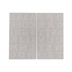 Iron-On White Flocked Cooper Letters by Make Market®