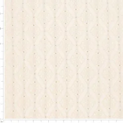 Ivory Fade Resistant Diamond Woven Pattern Upholstery Fabric by The Yard - SKU: Waverly Ivory