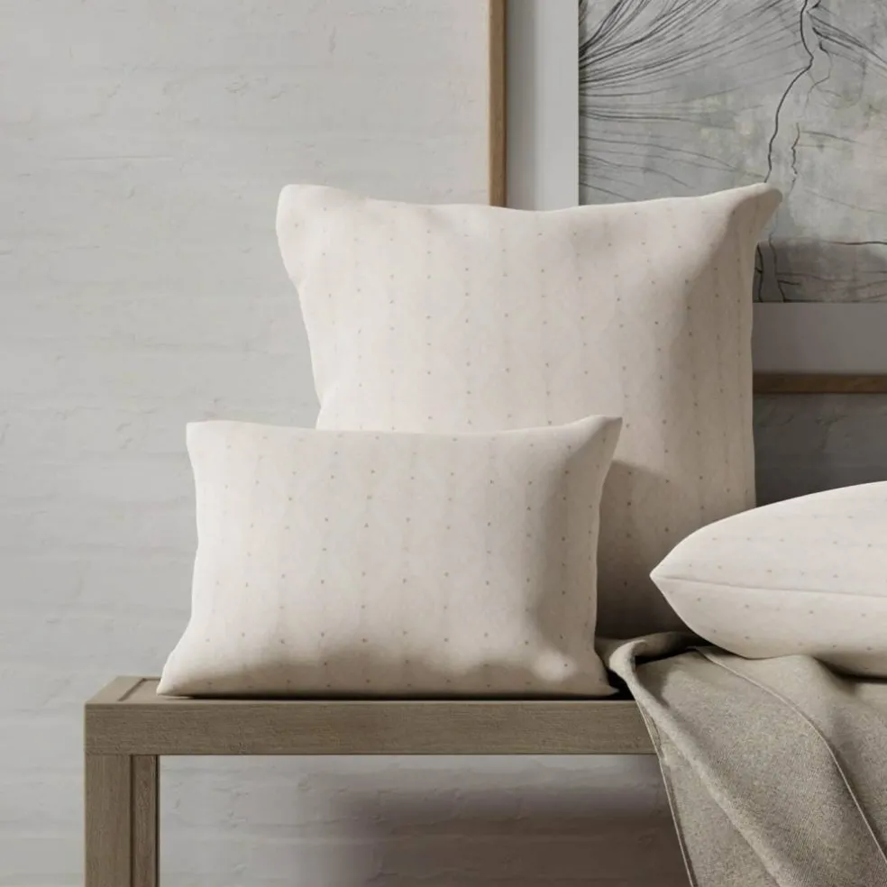 Ivory Fade Resistant Diamond Woven Pattern Upholstery Fabric by The Yard - SKU: Waverly Ivory