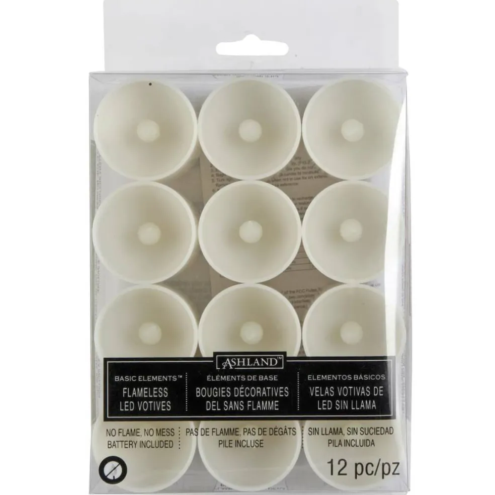 1.75" Ivory Flameless LED Votive Candles, 12ct. by Ashland®