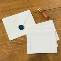 Ivory Frame Cards & Envelopes by Recollections™, 4.25