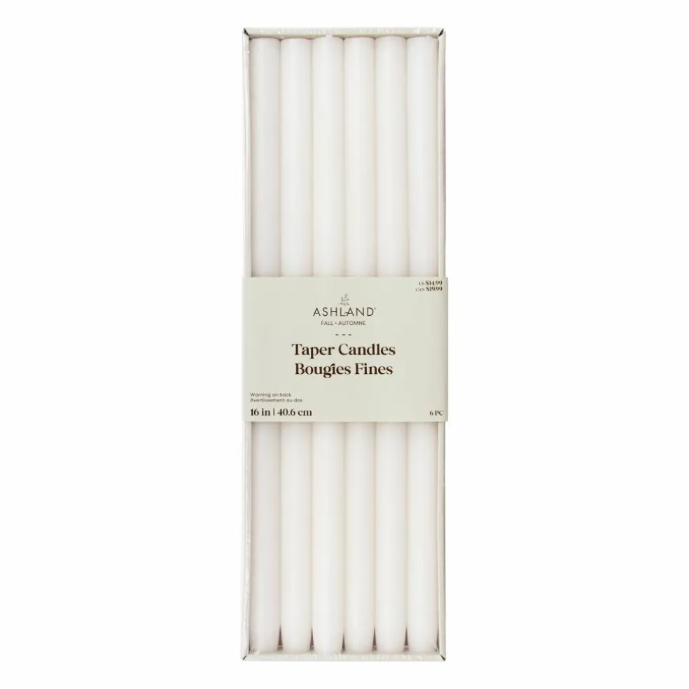16" Ivory Taper Candles, 6ct. by Ashland®