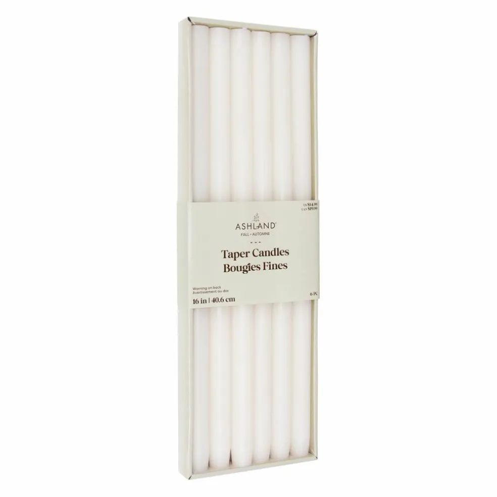 16" Ivory Taper Candles, 6ct. by Ashland®