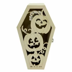 4.5" Jack-o'-Lantern Coffin DIY LED Wood Décor by Make Market®