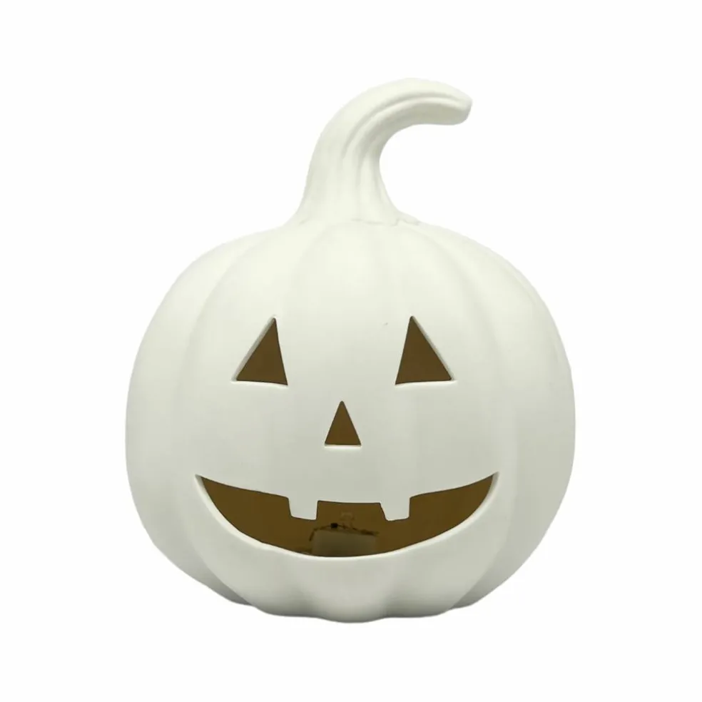 7.25" Jack-o'-Lantern DIY Ceramic LED Décor by Make Market®