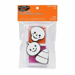 Jack-o'-Lantern, Skull & Candy Corn Foam Stamp Kit by Creatology™