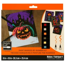 Jack-o'-Lanterns Paint Marker-by-Number Kit by Artist's Loft®